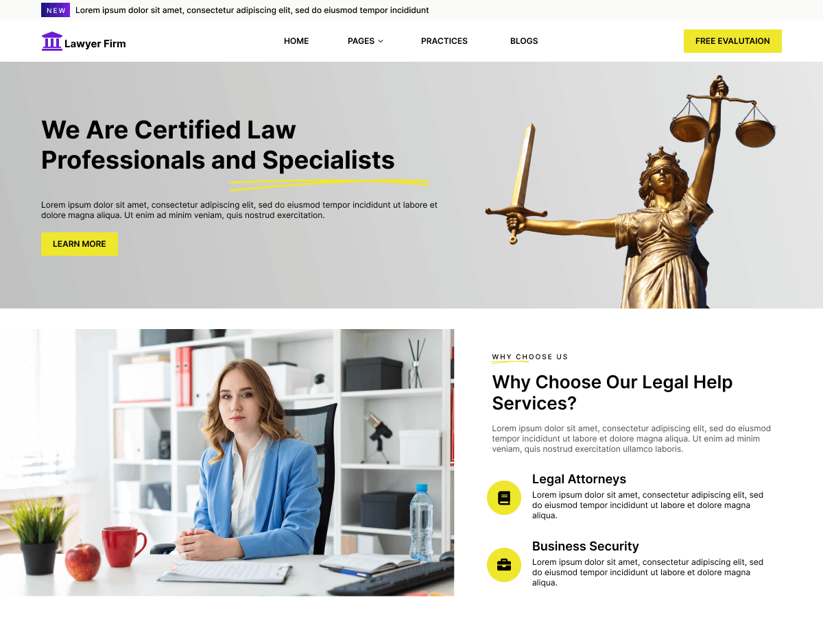 Lawyer Firm Blocks screenshot