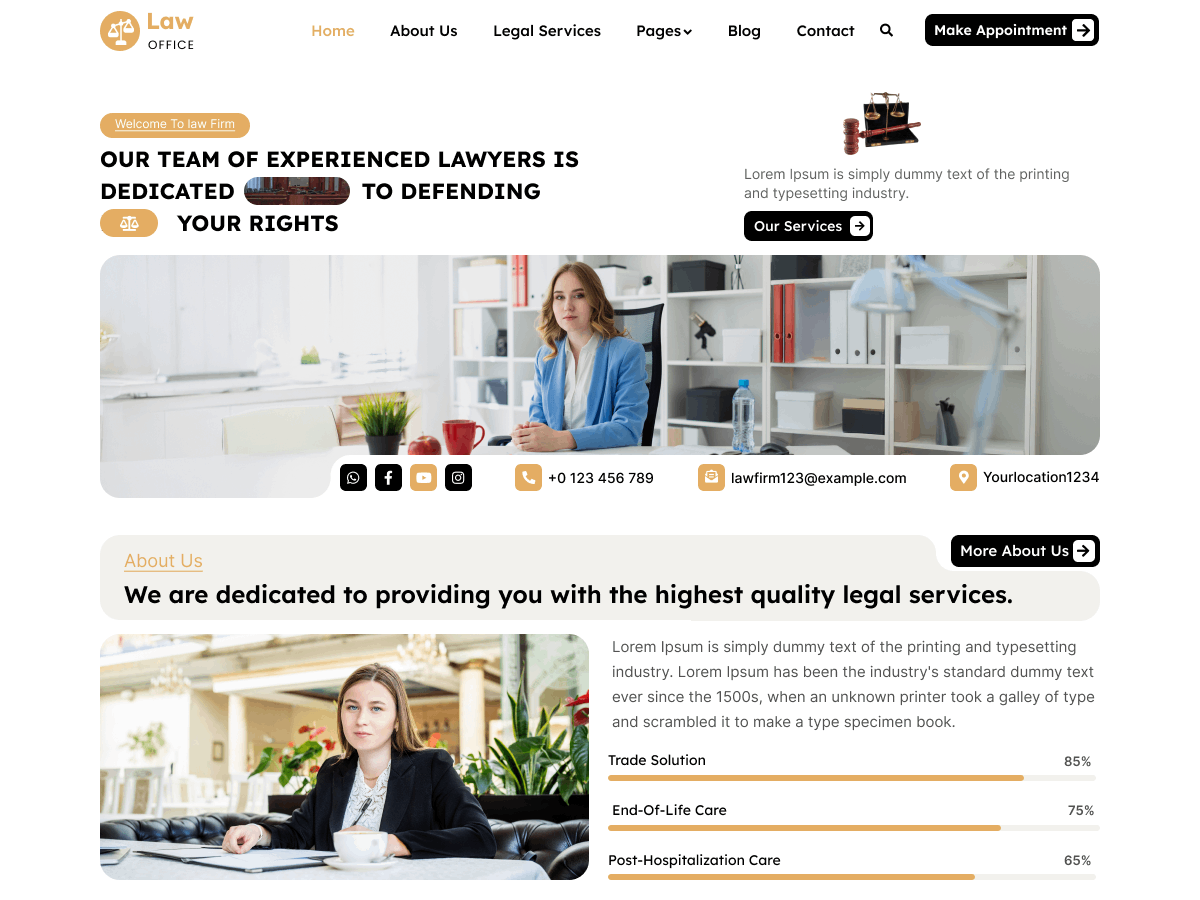 Lawyer Legal Firm screenshot