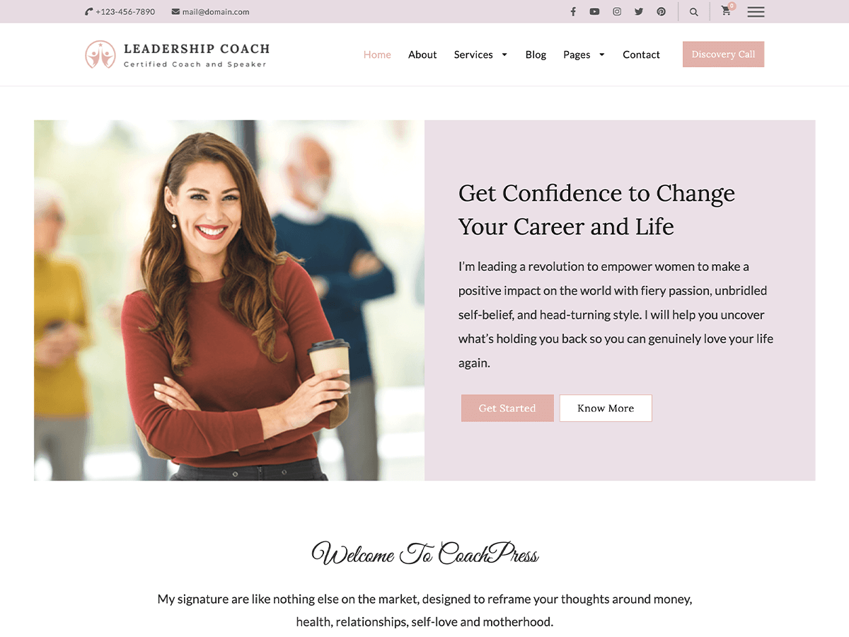 Leadership Coach Screenshot