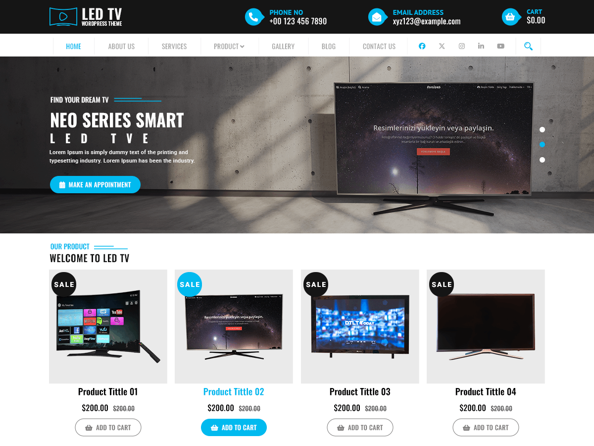 LED TV screenshot