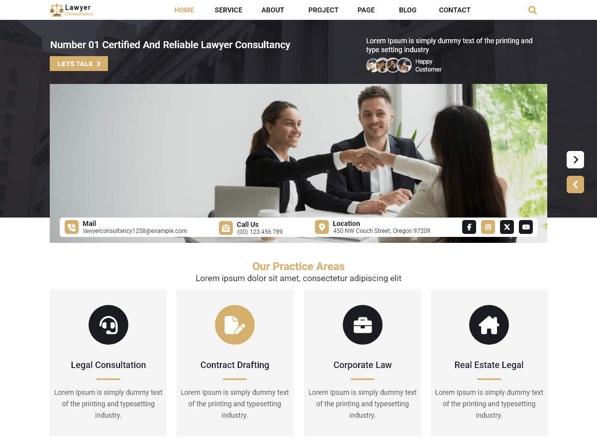 Legal Consultant Blocks screenshot