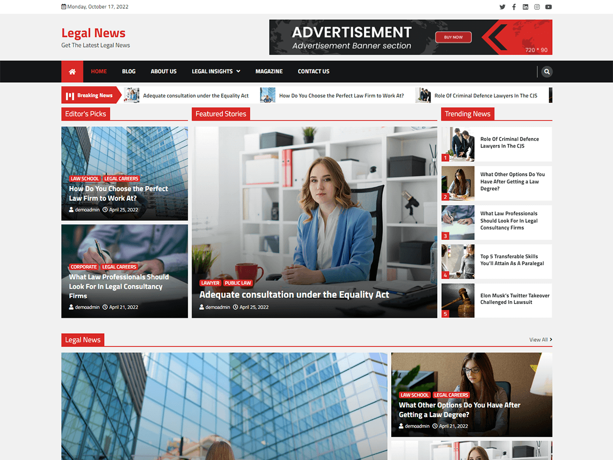 Legal News Screenshot