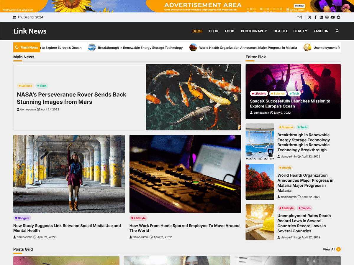 Link News Screenshot