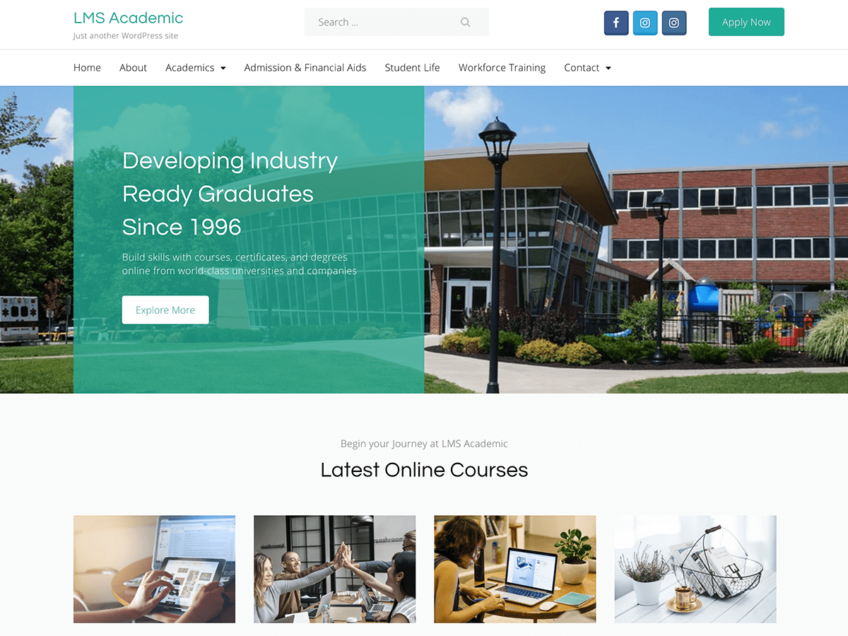 LMS Academic screenshot