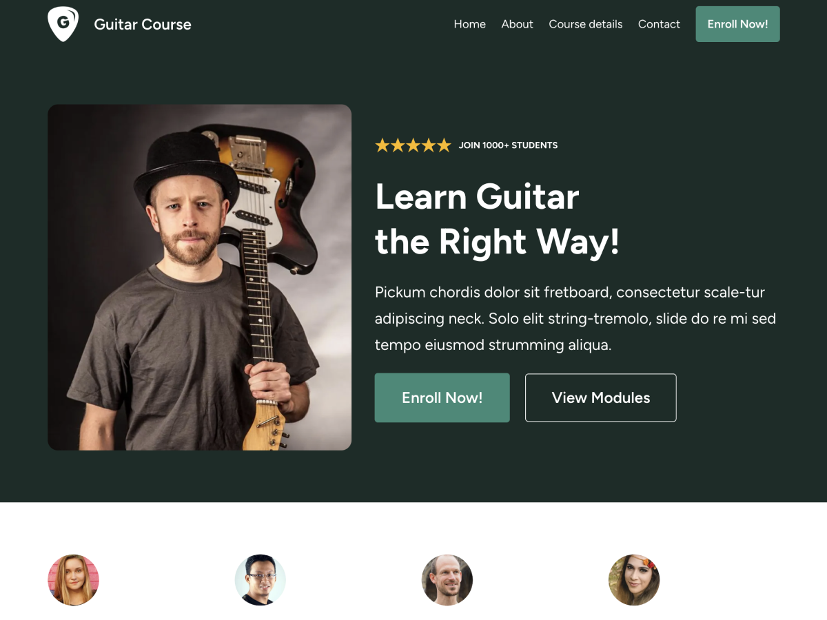 LMSCourse FSE Screenshot