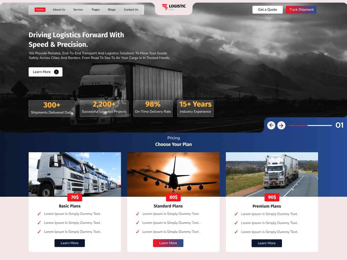 Logistics Firm screenshot