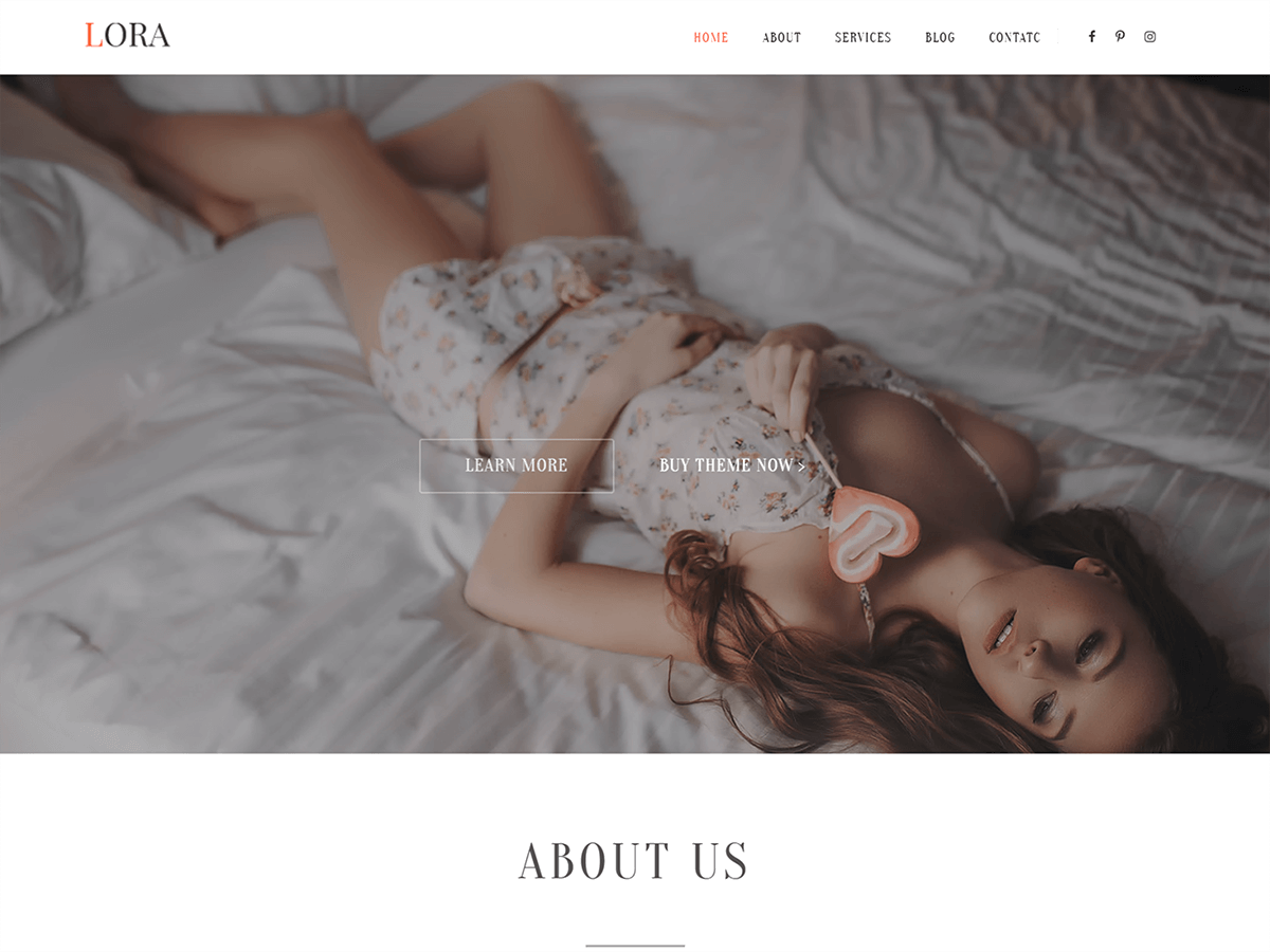 Lora Lite One Page screenshot