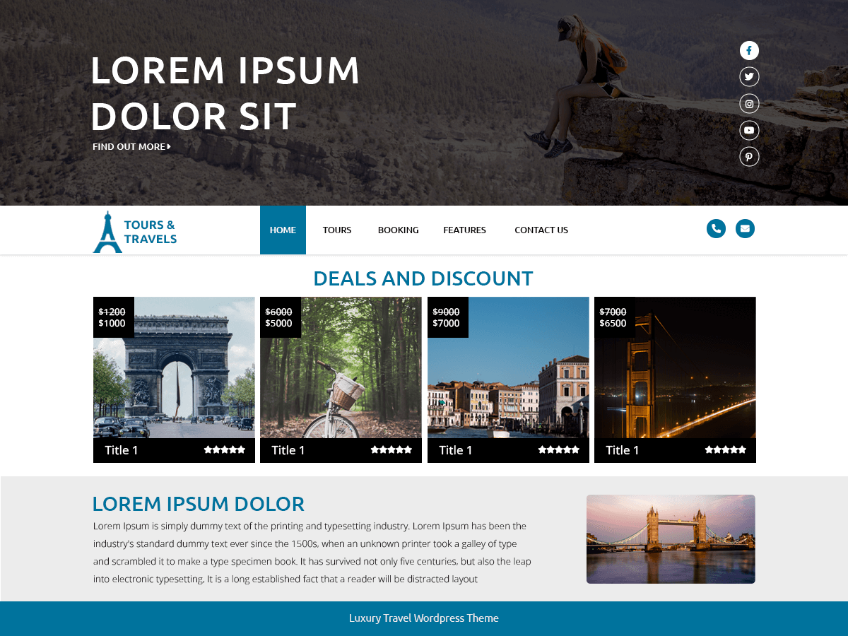 Luxury Travel WordPress Theme by awordpresslife