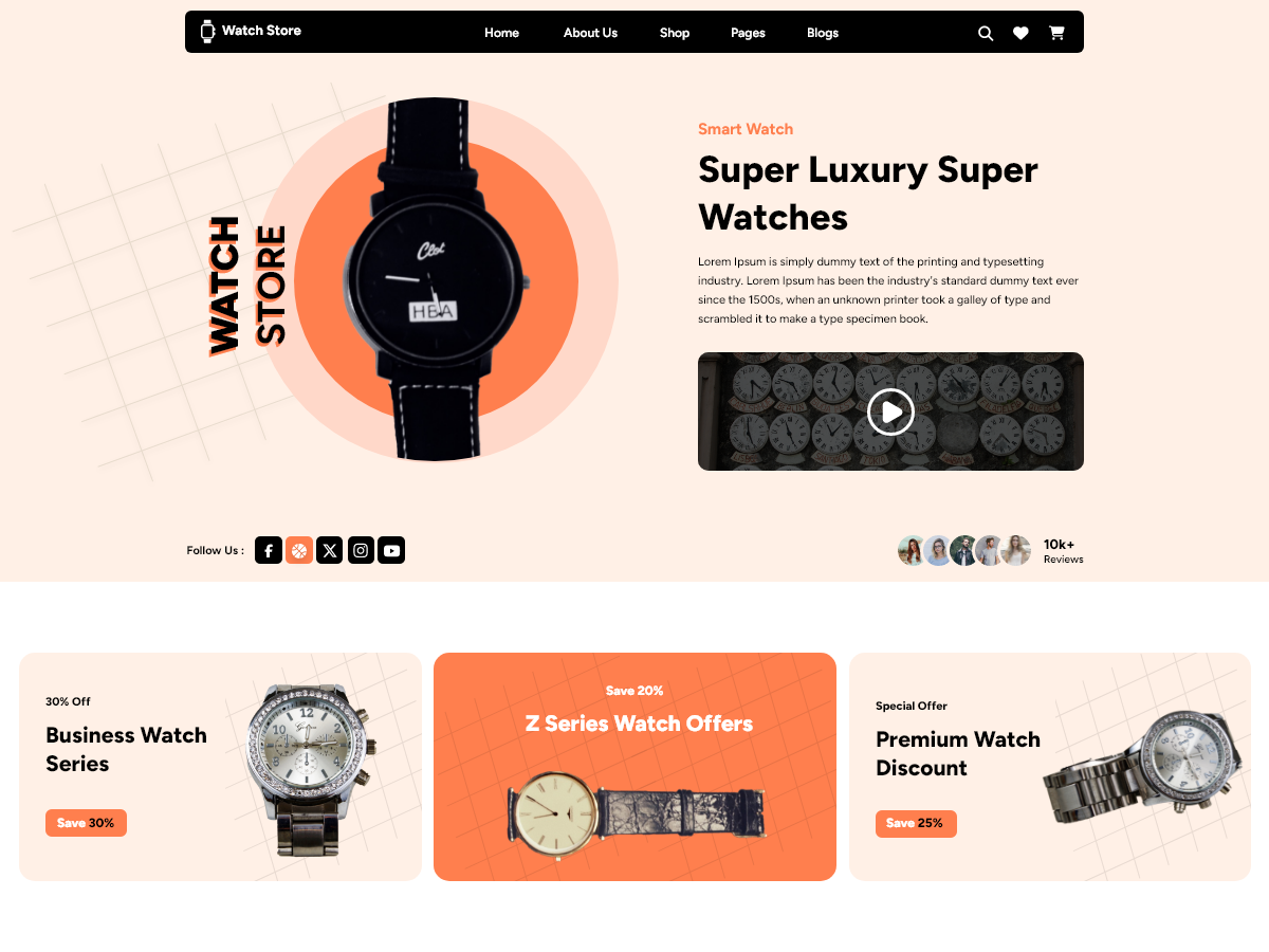 Luxury Watch Store screenshot