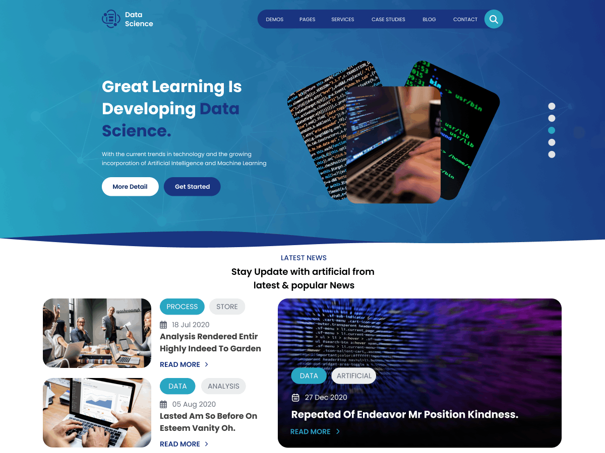 Machine Learning screenshot