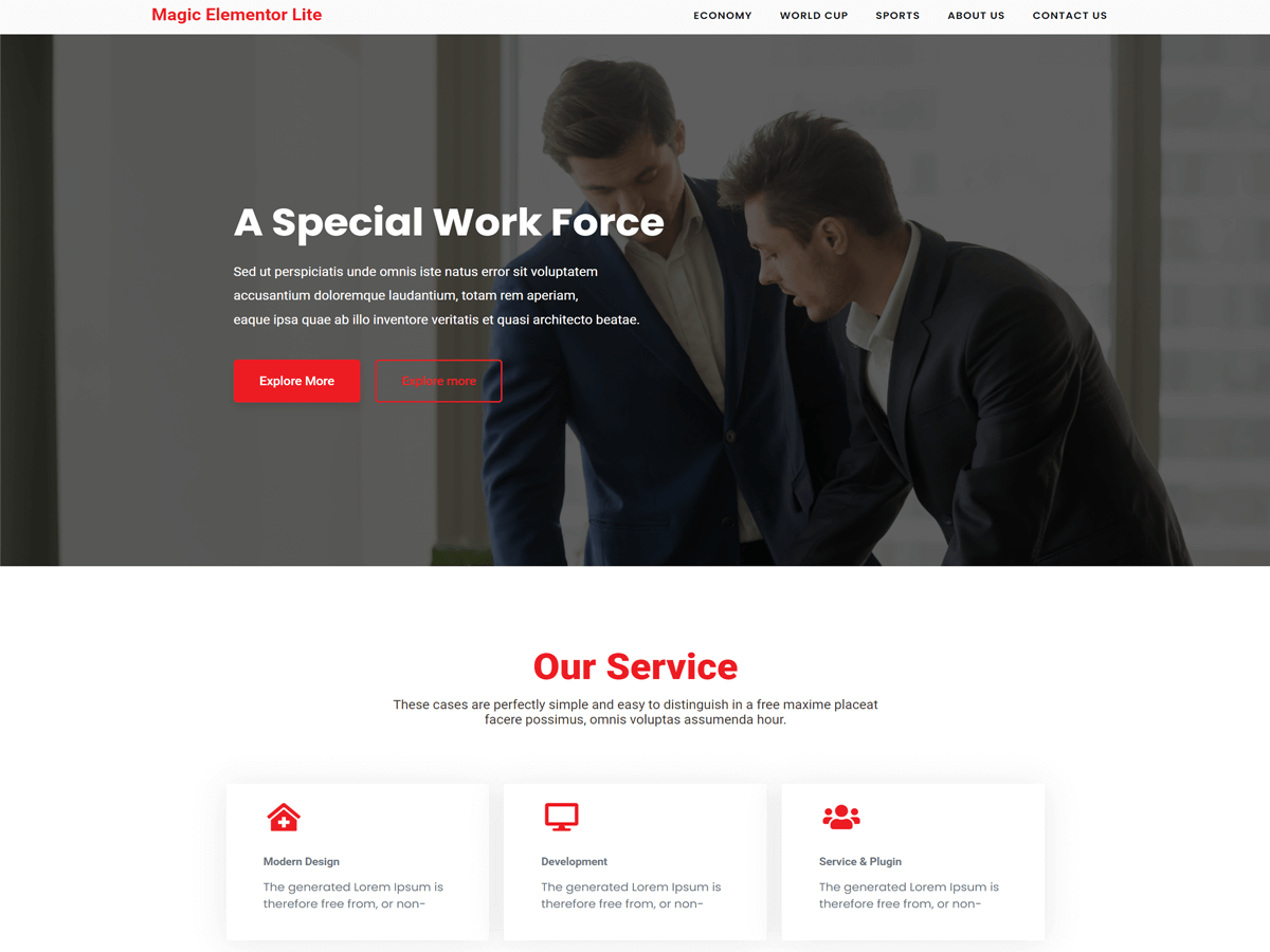 Magic Elementor Lite Screenshot