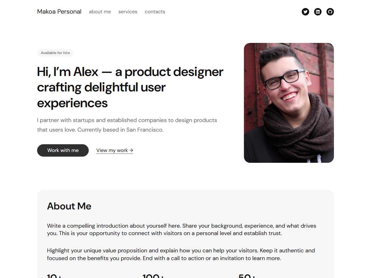 Makoa Personal Screenshot