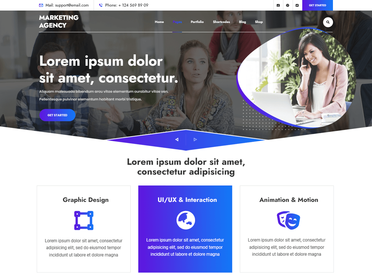 Marketing Agency screenshot
