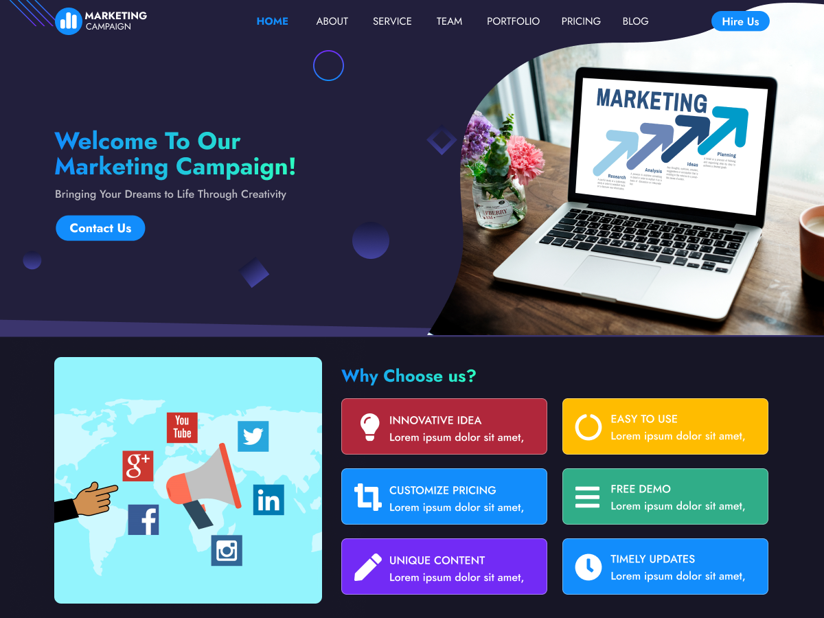 Marketing Campaigns screenshot