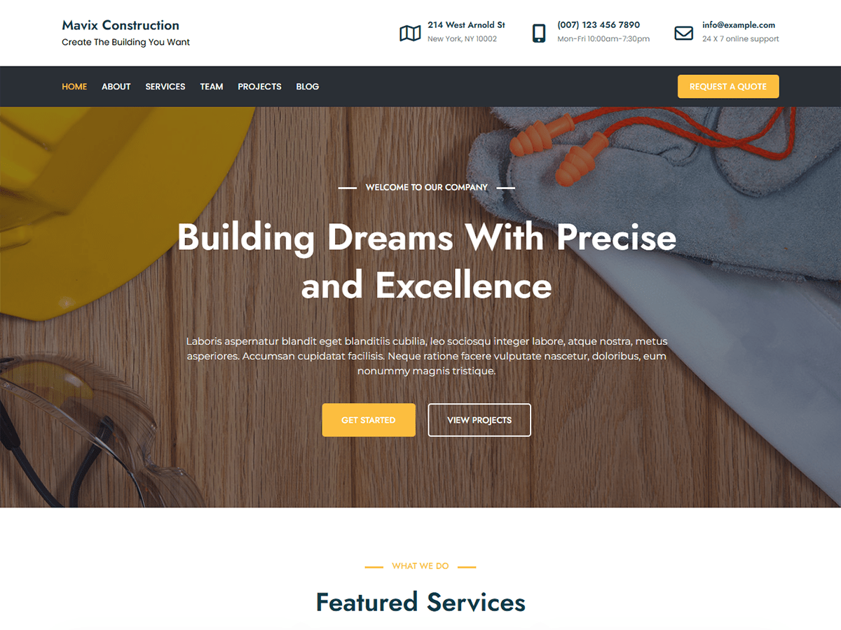 Mavix Construction Screenshot