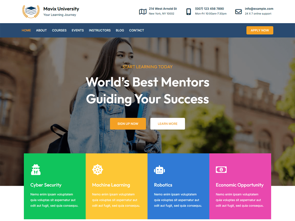 Mavix University Screenshot