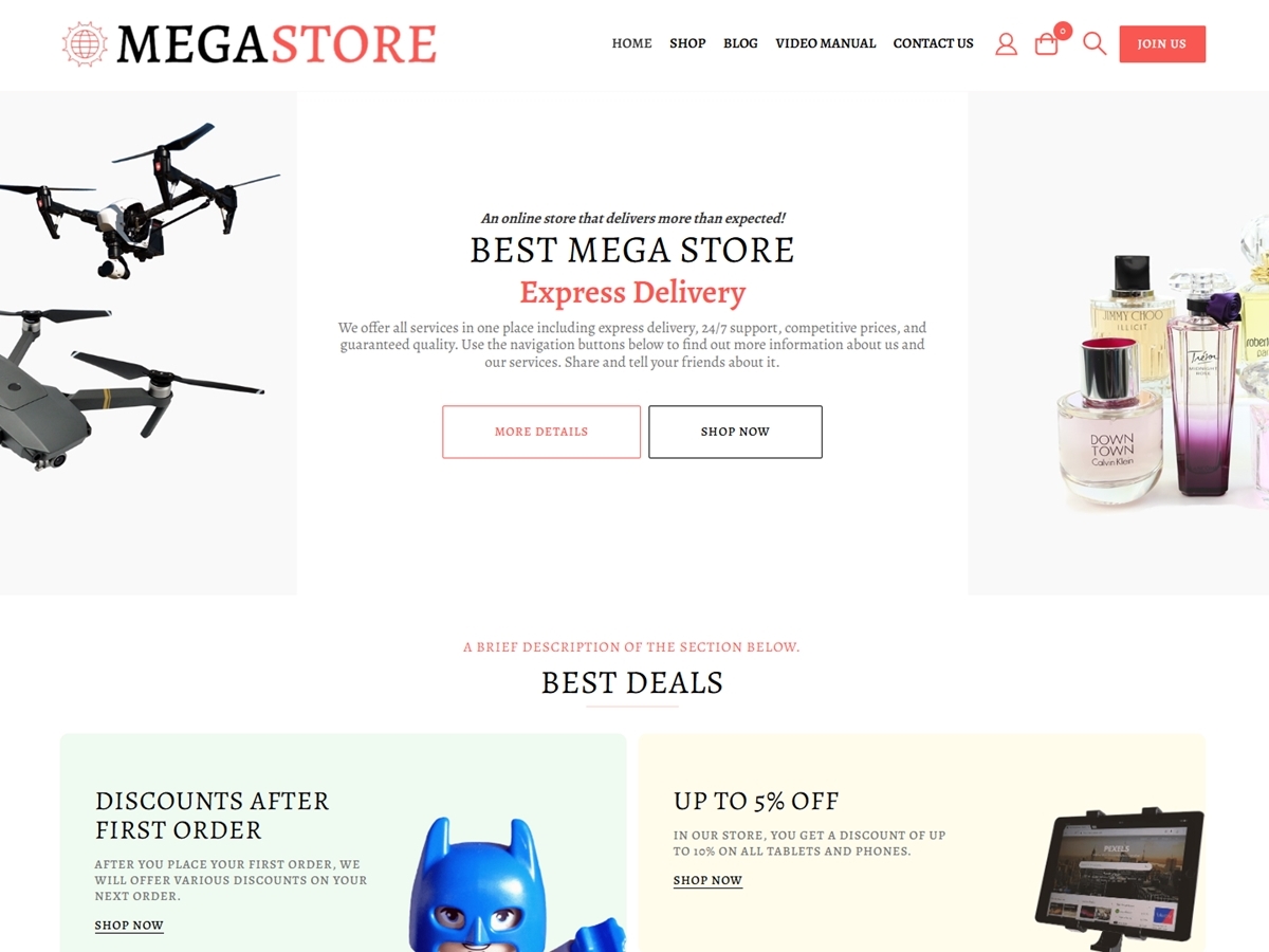 MegaStore WDA screenshot