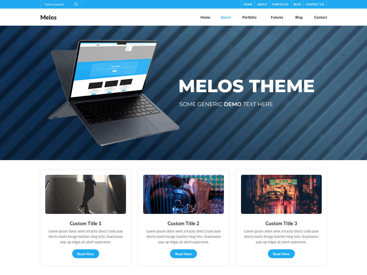 Melos weMagazine running inside a SandyWP sandbox