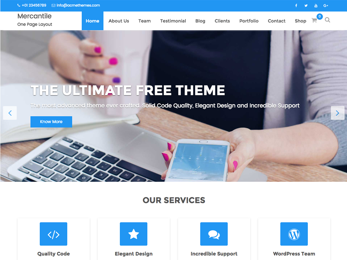 Mercantile WordPress Theme by acmethemes