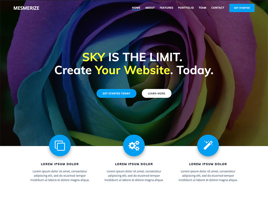 Mesmerize WordPress 主题预览图,适合零售电商
