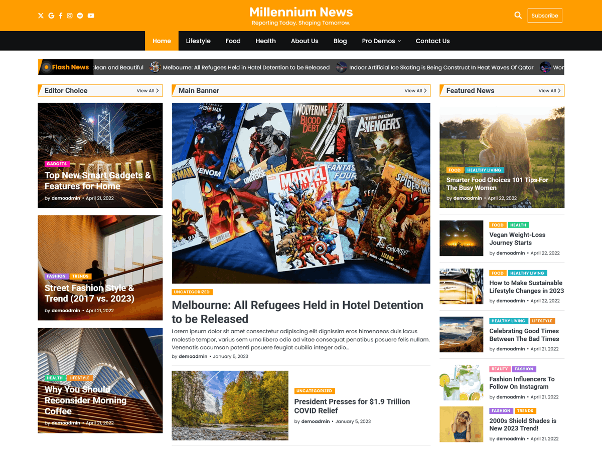 Millennium News screenshot