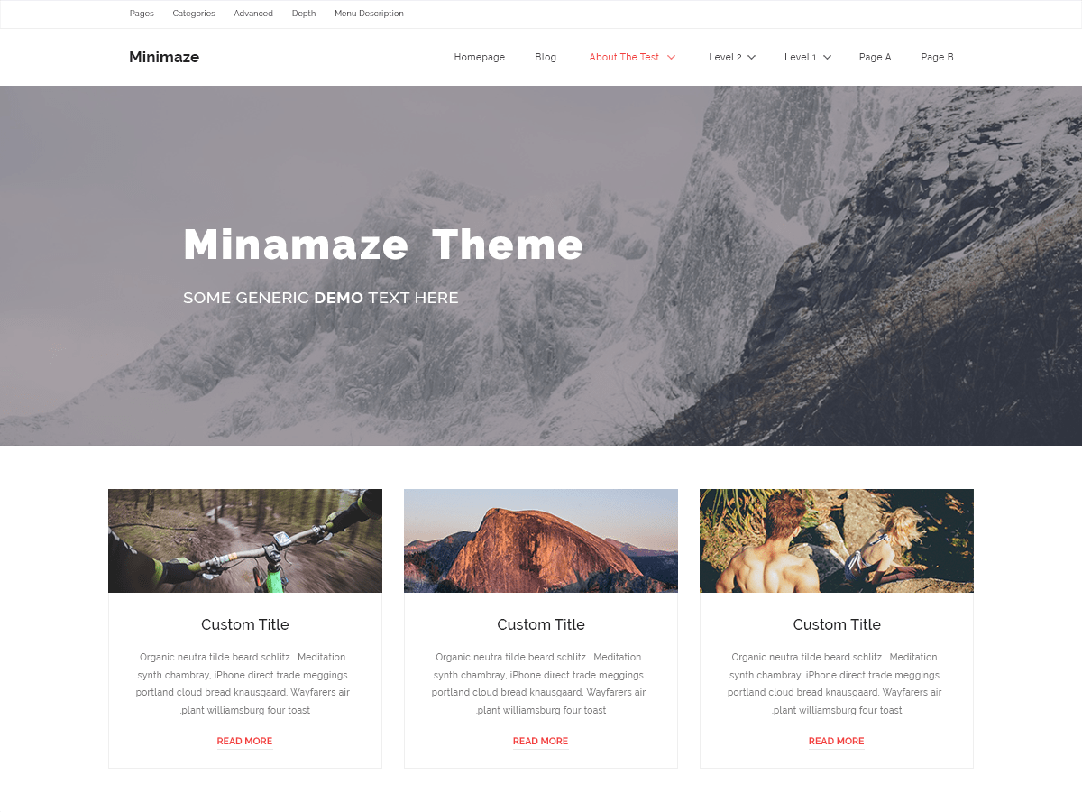 Minamaze Blog Screenshot