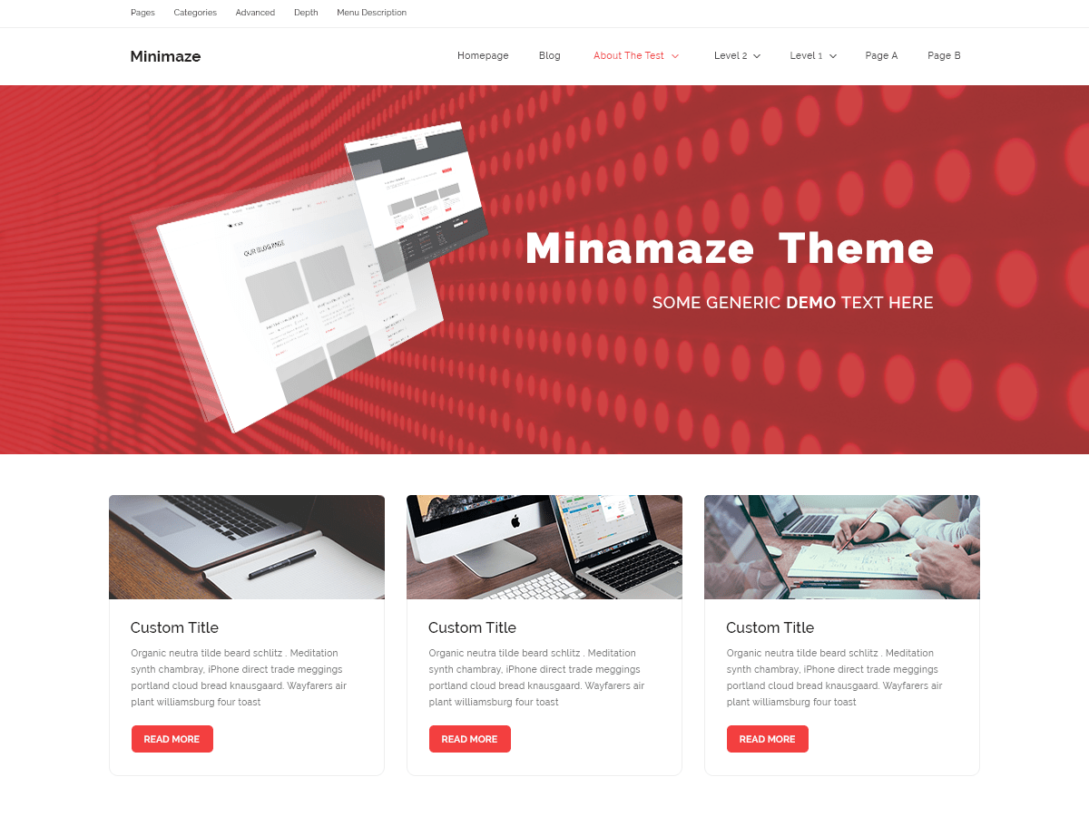 Minamaze eBusiness Screenshot