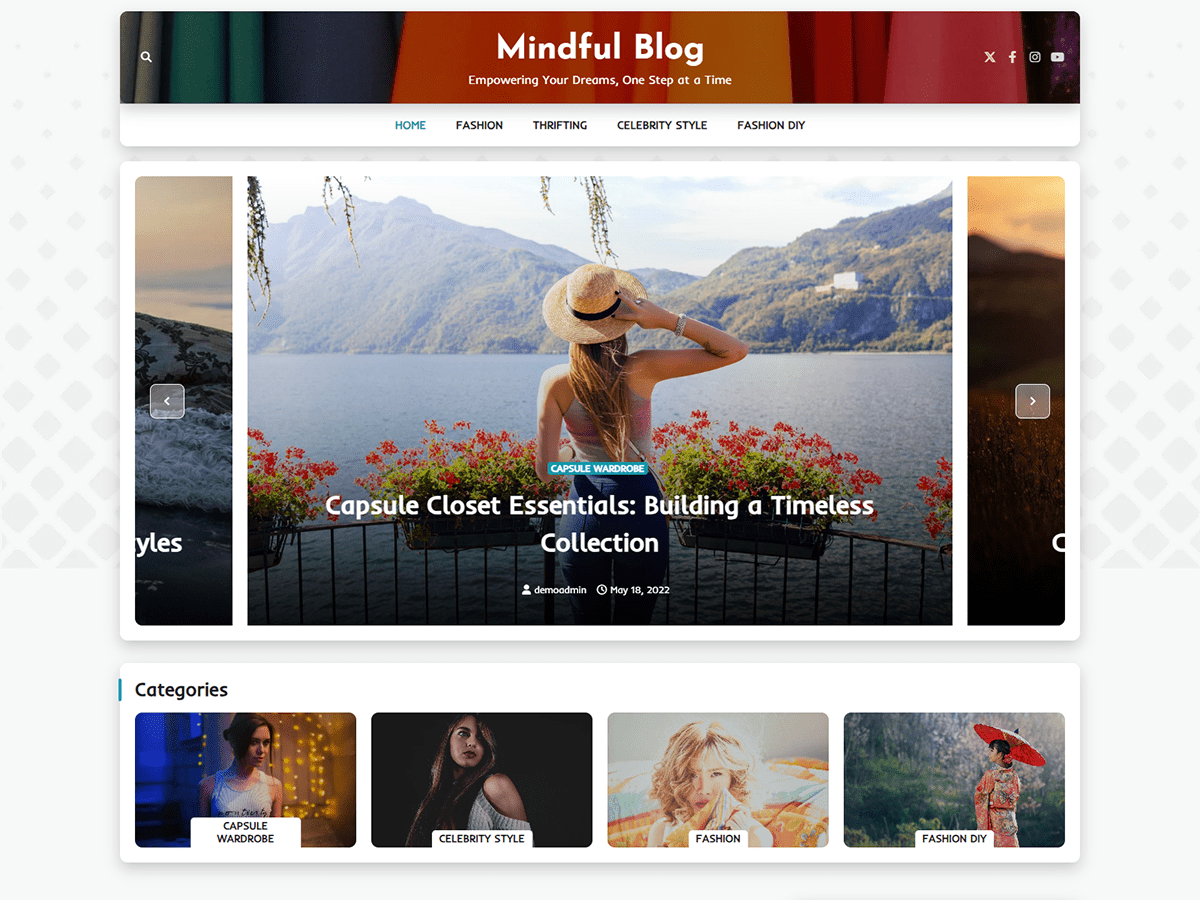Mindful Blog screenshot