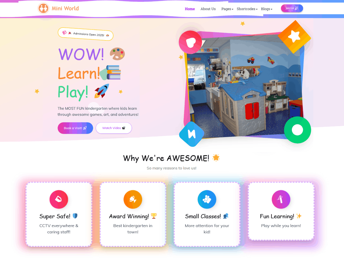 Miniworld kindergarten application icon