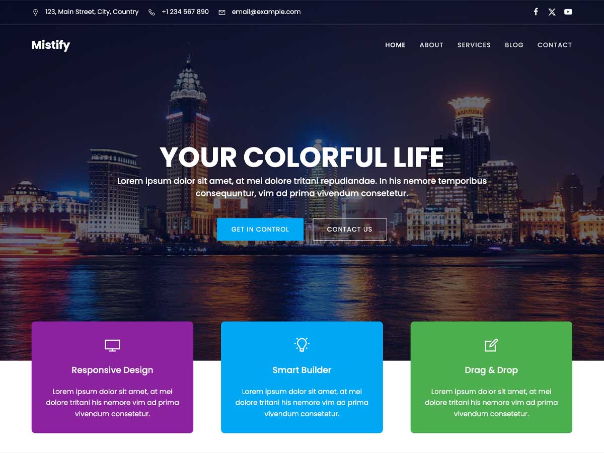 Mistify WordPress 主题预览图,适合零售电商