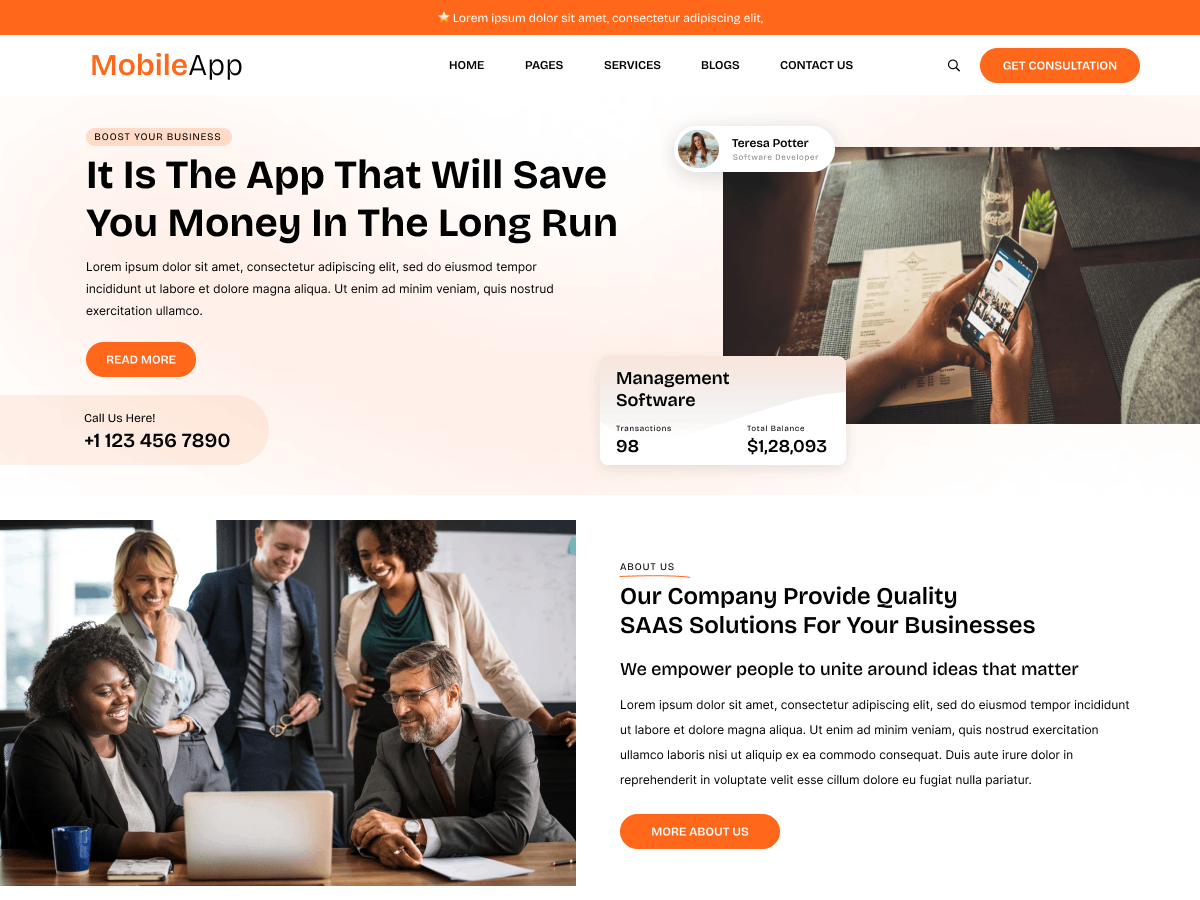 Mobile App Company screenshot
