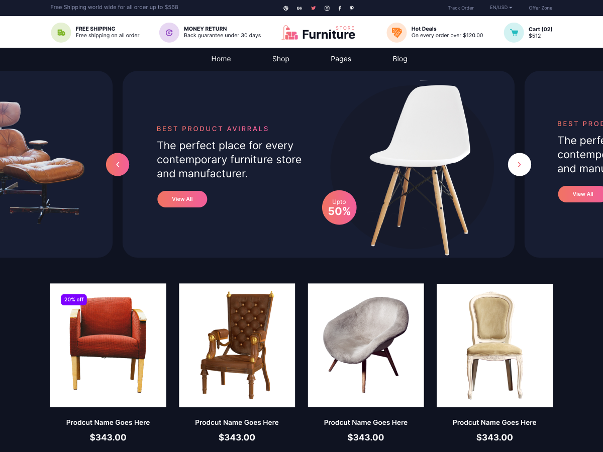 Modern Furniture Store screenshot