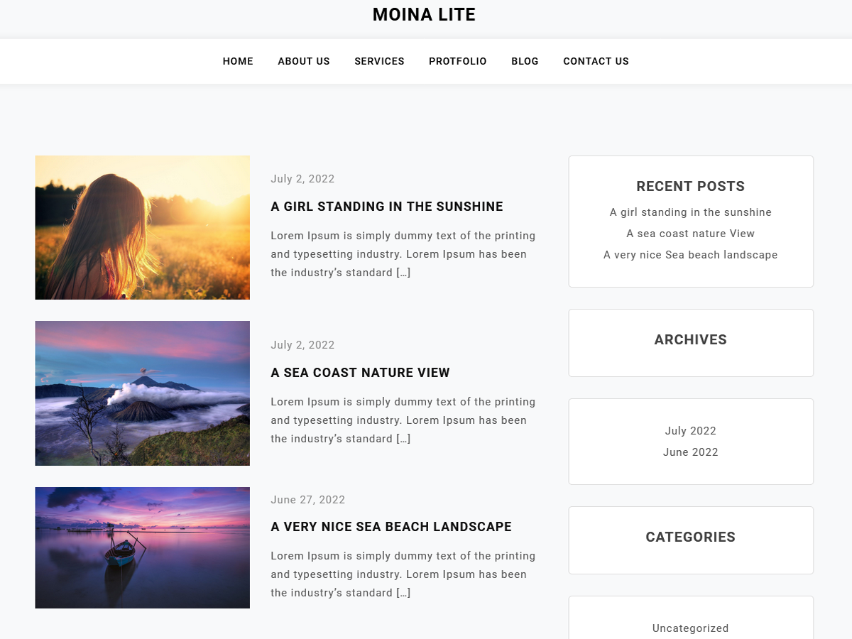 Moina Lite Screenshot