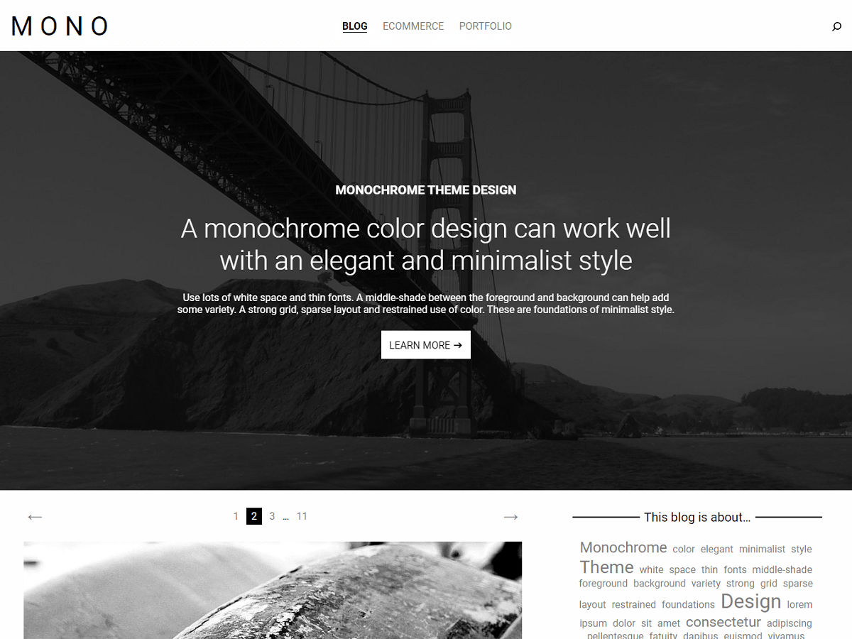 MonoWP screenshot