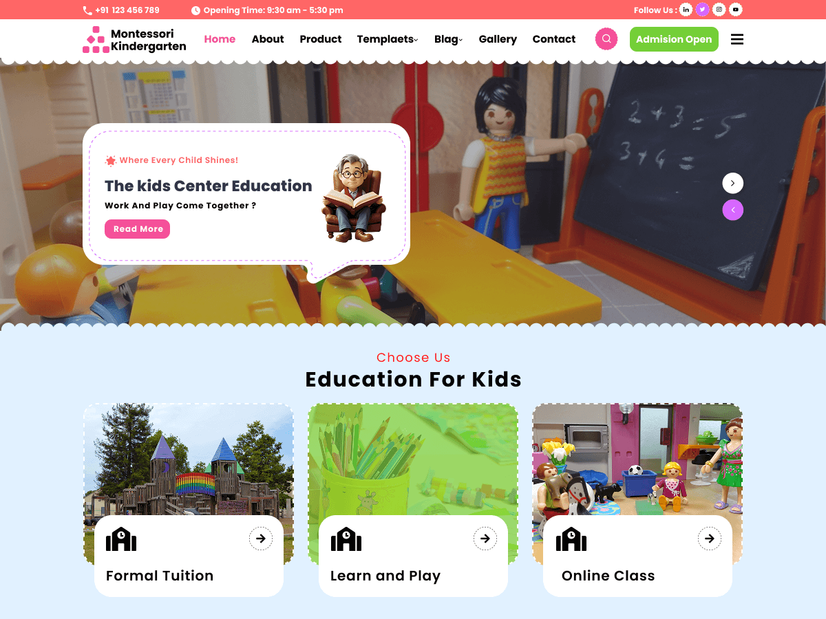 Montessori Kindergarten screenshot