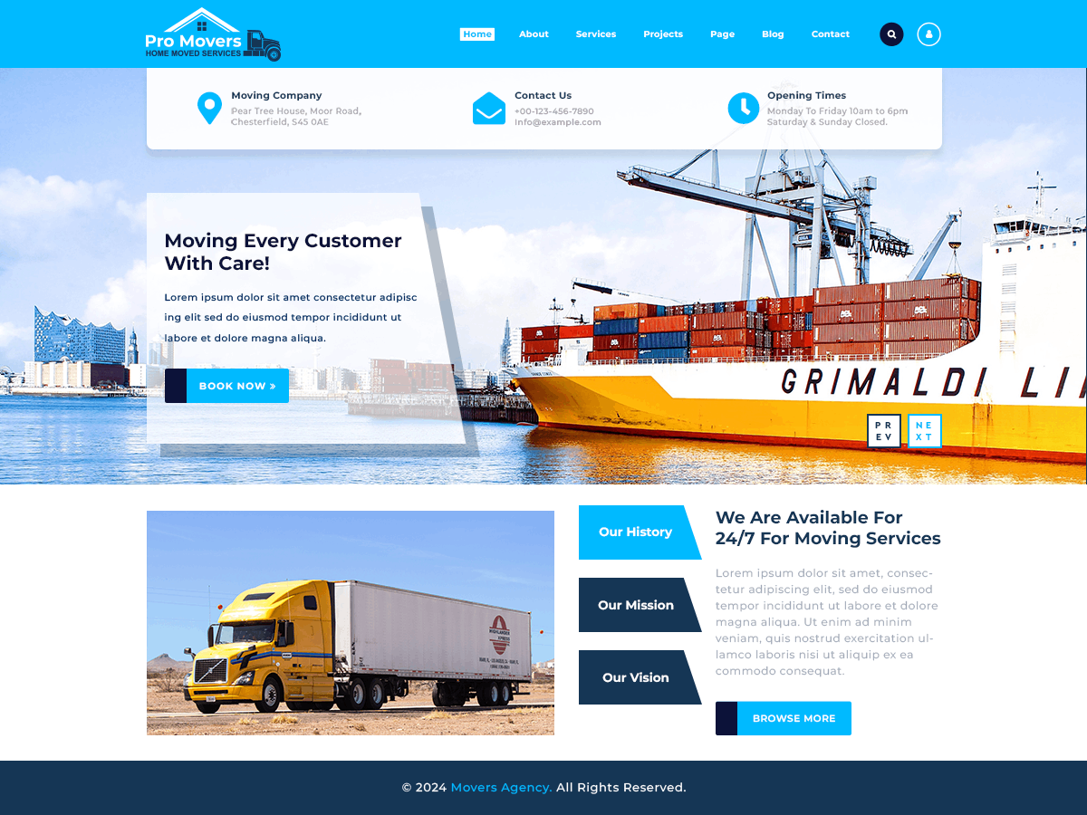 Movers Agency screenshot