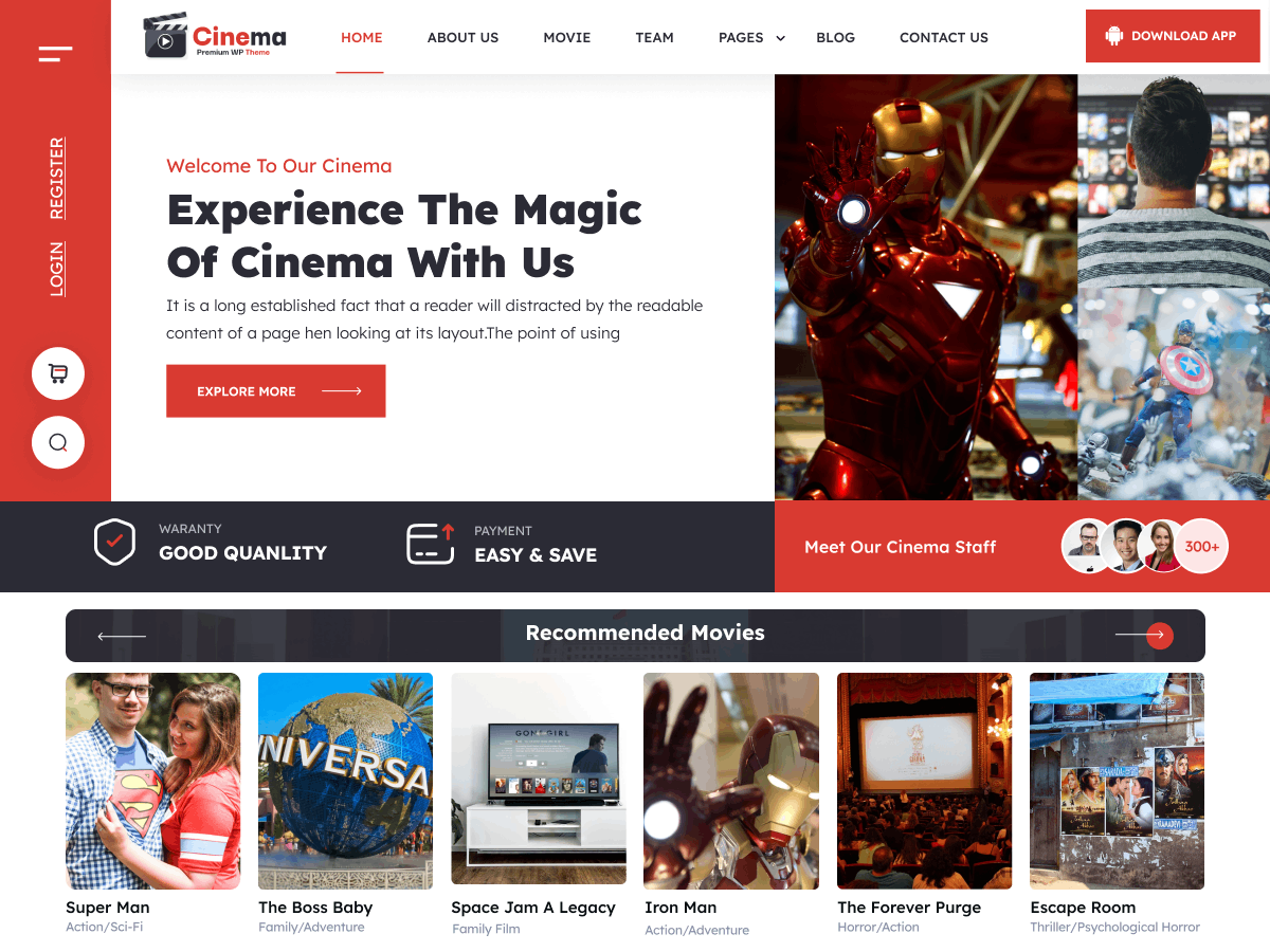 Movie Cinema Blocks screenshot
