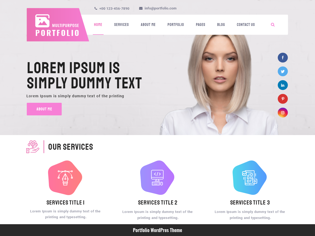 Multipurpose Portfolio screenshot