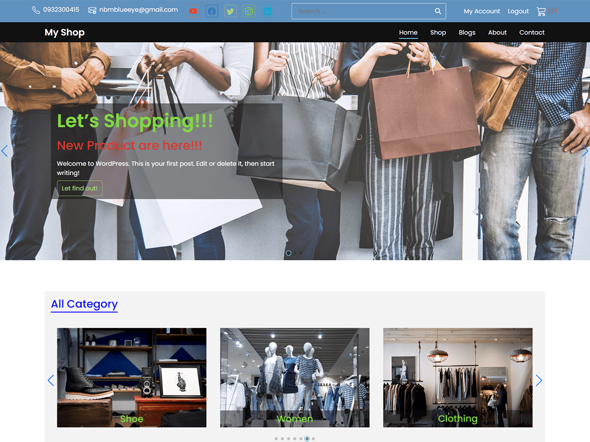 My Online Shop Product Screenshot