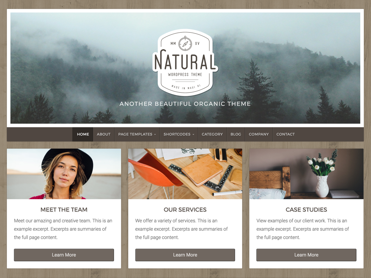Natural Lite Free WordPress Theme by organicthemes