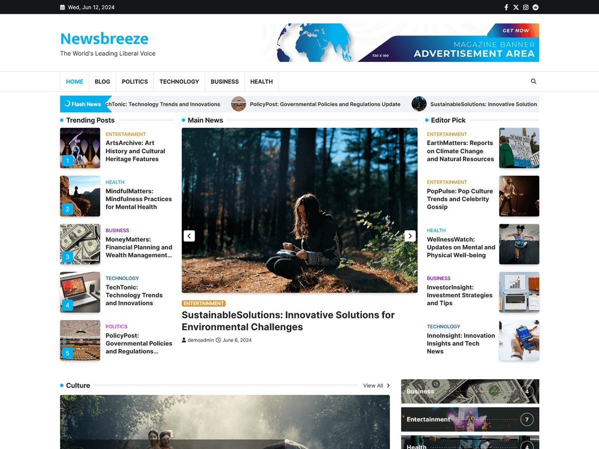 Newsbreeze Screenshot