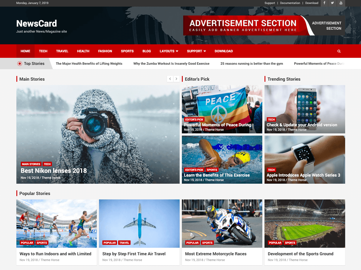 NewsCard WordPress Theme by themehorse