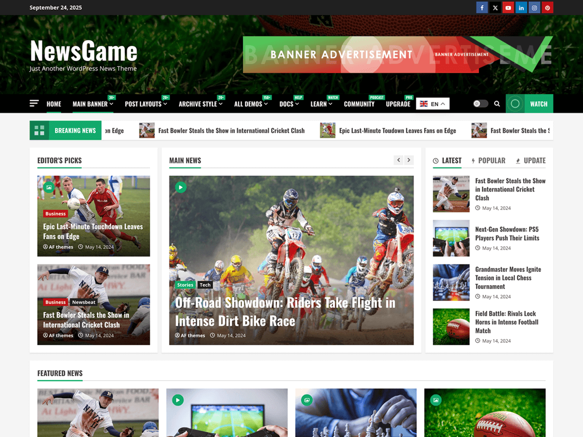 NewsGame running inside a SandyWP sandbox