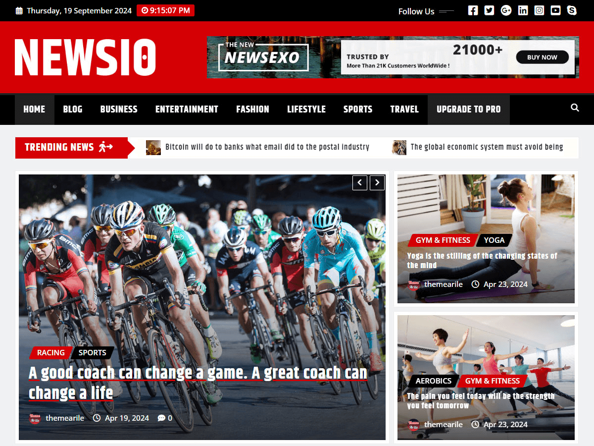 Newsio screenshot