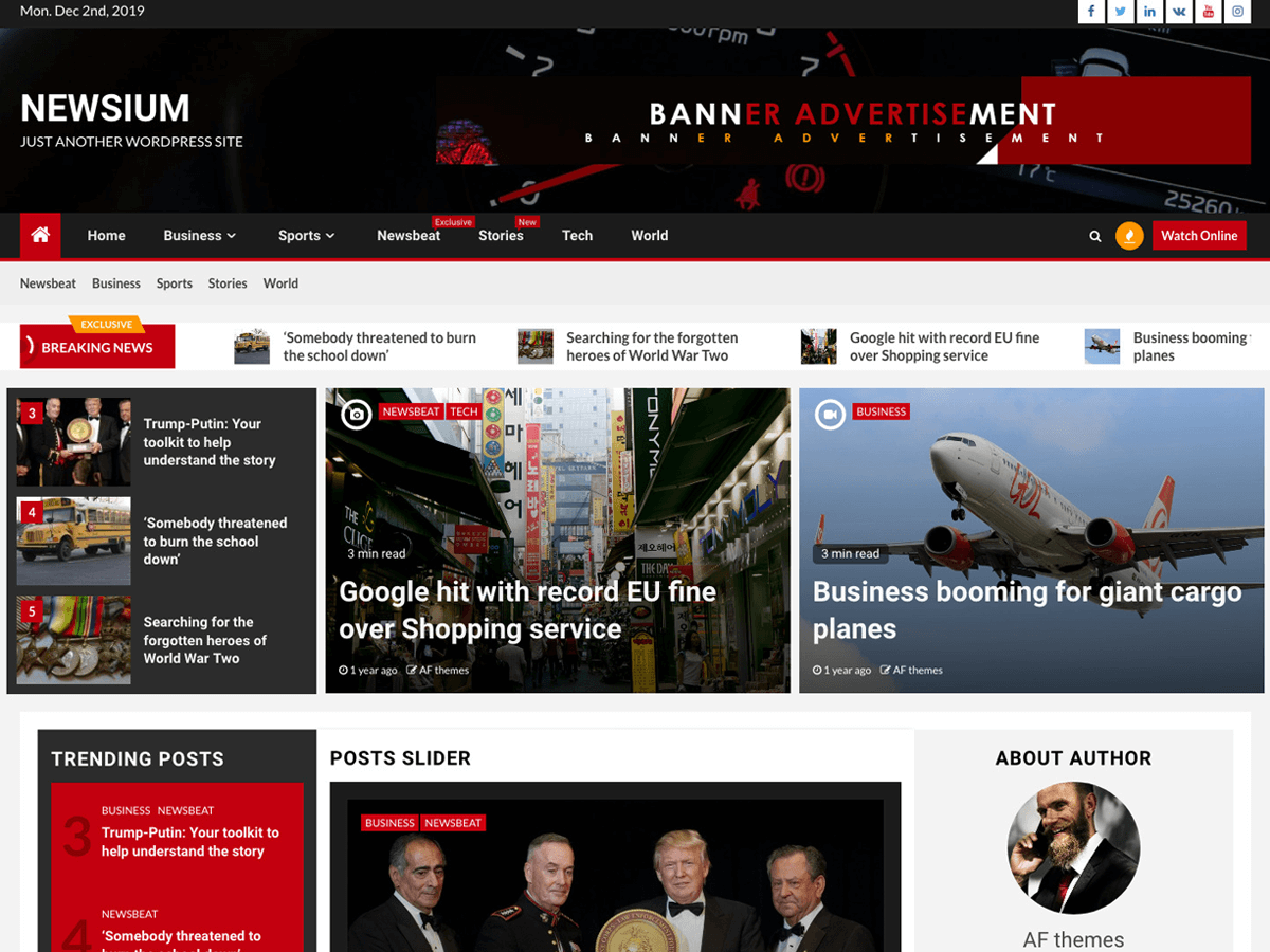 Newsium screenshot