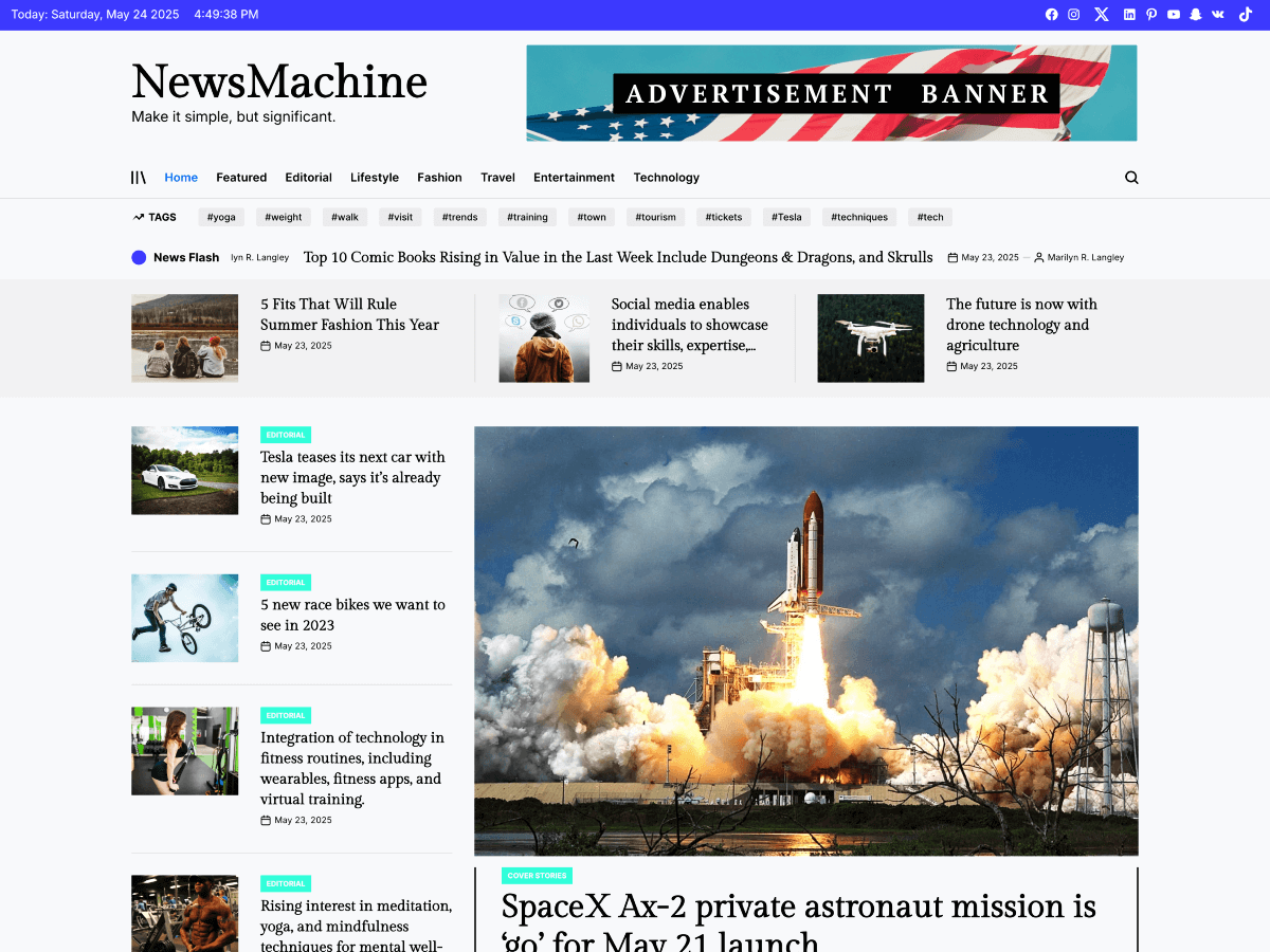NewsMachine screenshot