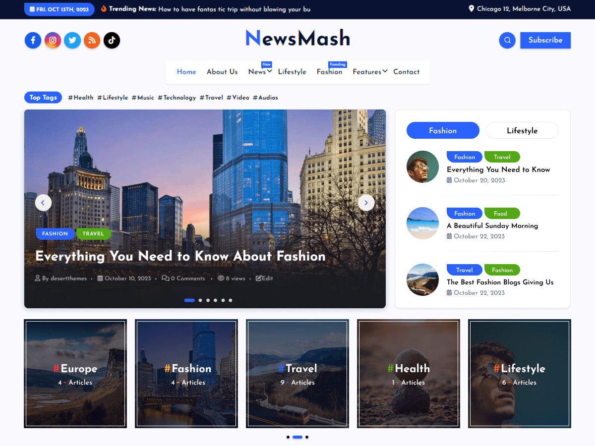 NewsMash screenshot