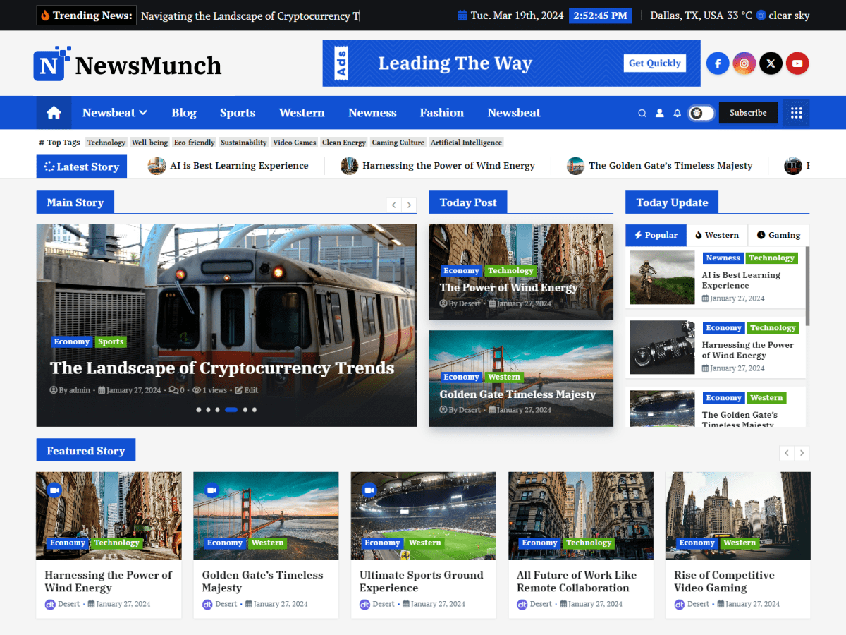 NewsMunch screenshot