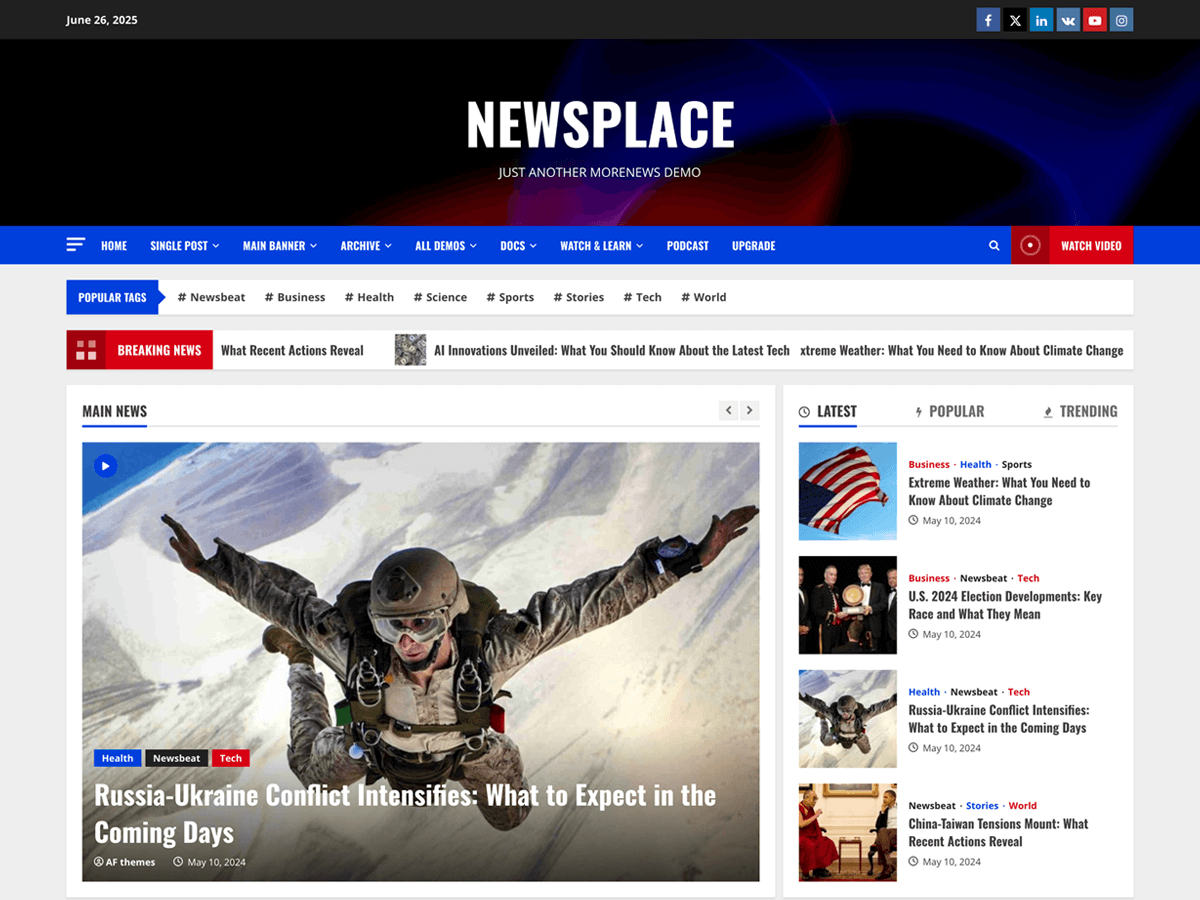 NewsPlace screenshot