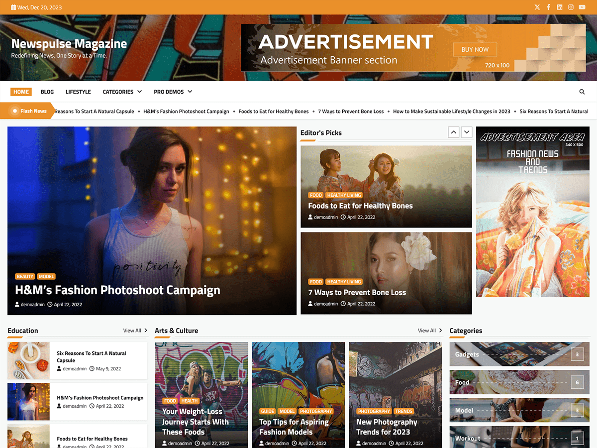 Newspulse Magazine Screenshot